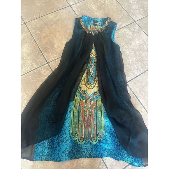 Loveit 8 Silk Printed Mini Shift Dress - Picture 1 of 6